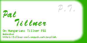 pal tillner business card